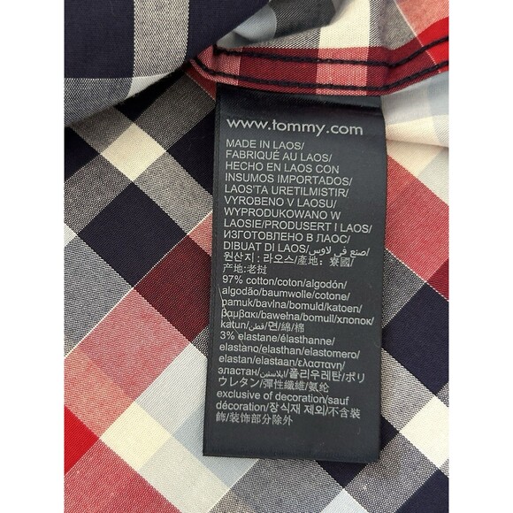 Tommy Hilfiger Mens Shirt Extra Large Button Plaid Adaptive Easy Closure - Picture 10 of 13